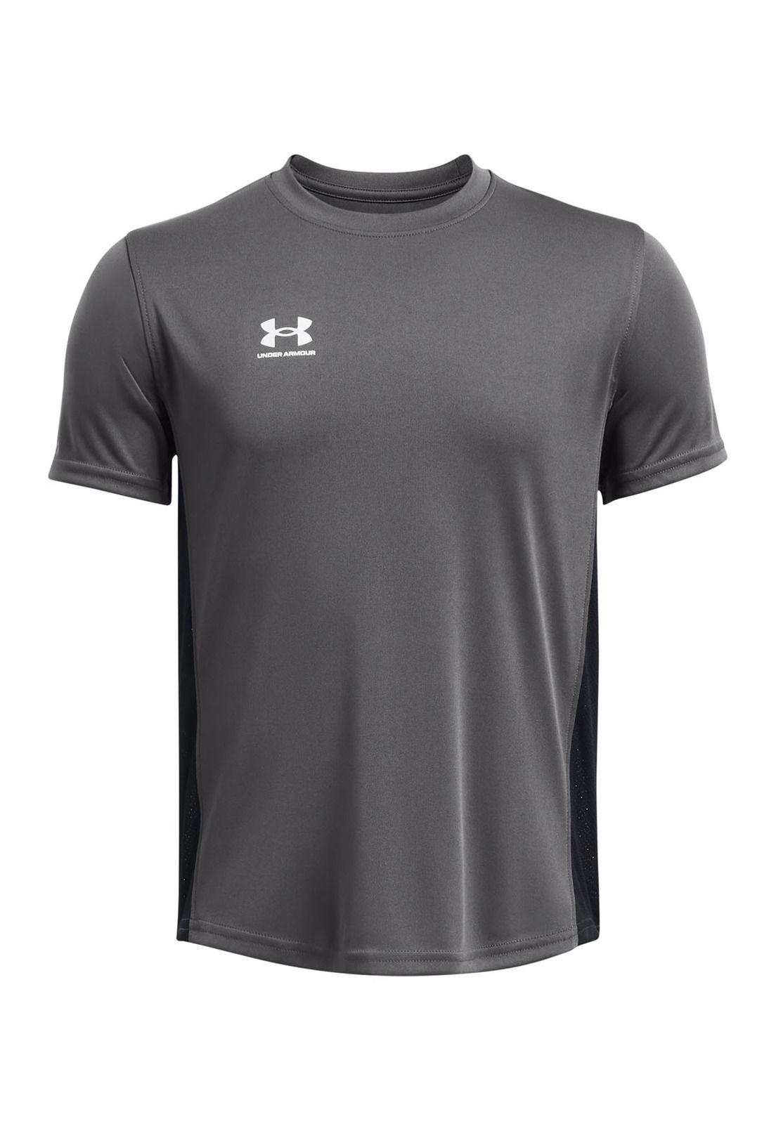 Polera manga corta Challenger niño Gris-0