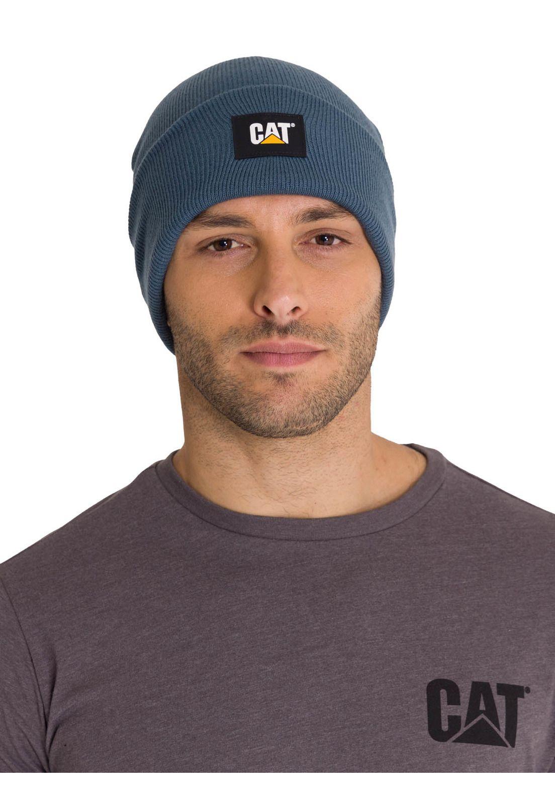 Gorro Casual Hombre Cat Label Cuff Beanie Azul-3