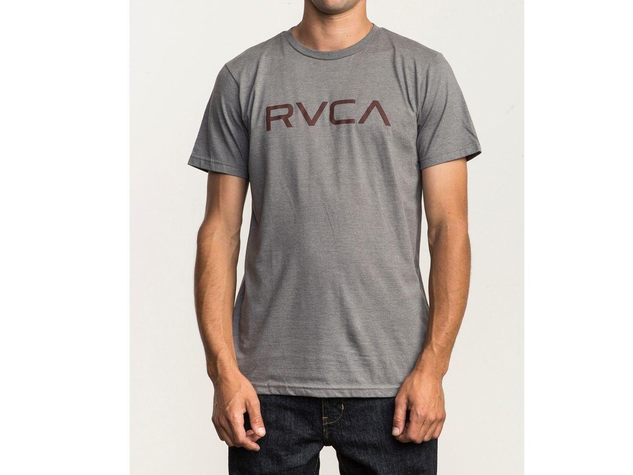 Polera Manga Corta Big Rvca Ss Grey Noise-1