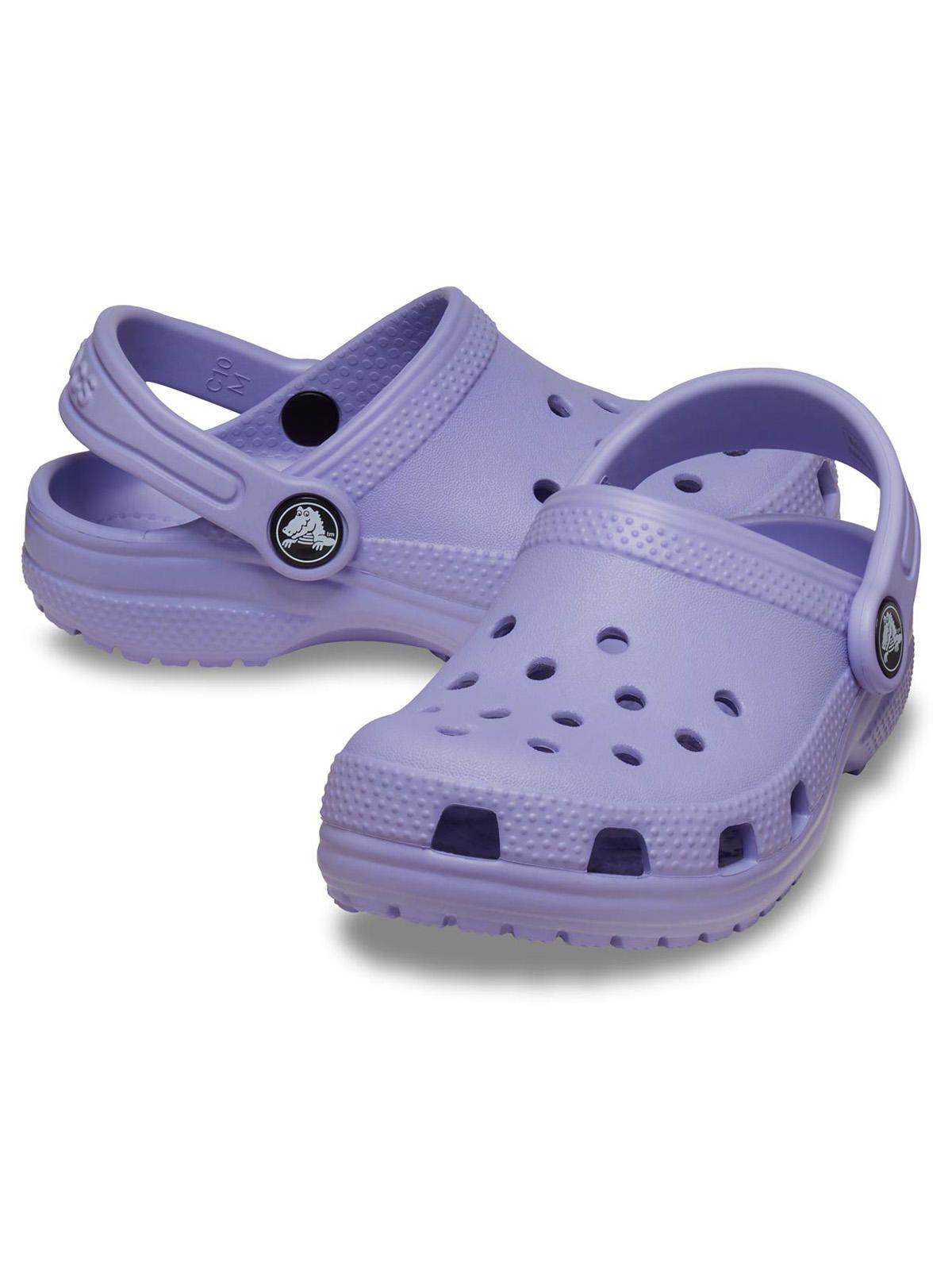 Zueco Crocs Niña Classic Clog T Morado-3