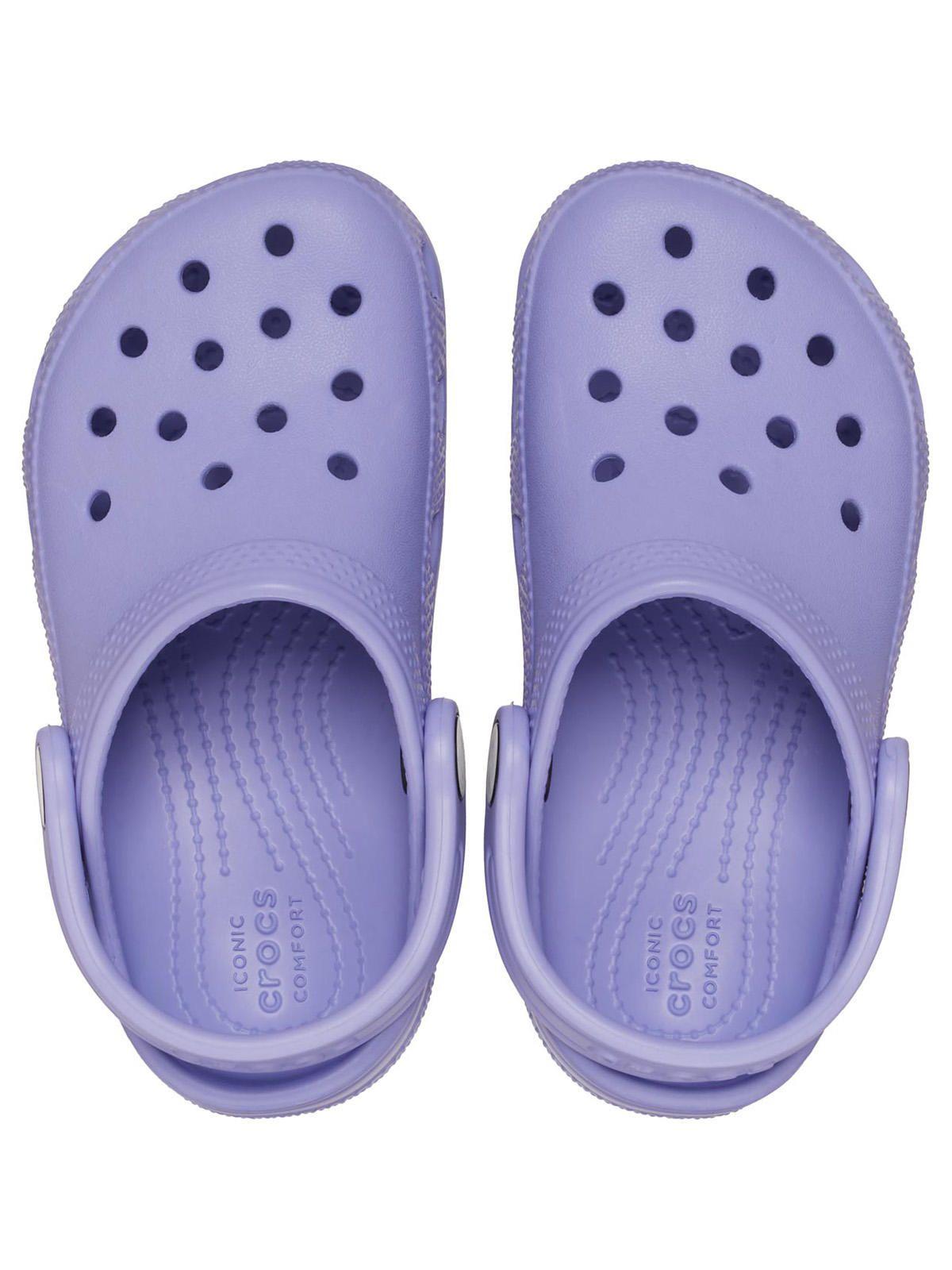 Zueco Crocs Niña Classic Clog T Morado-4