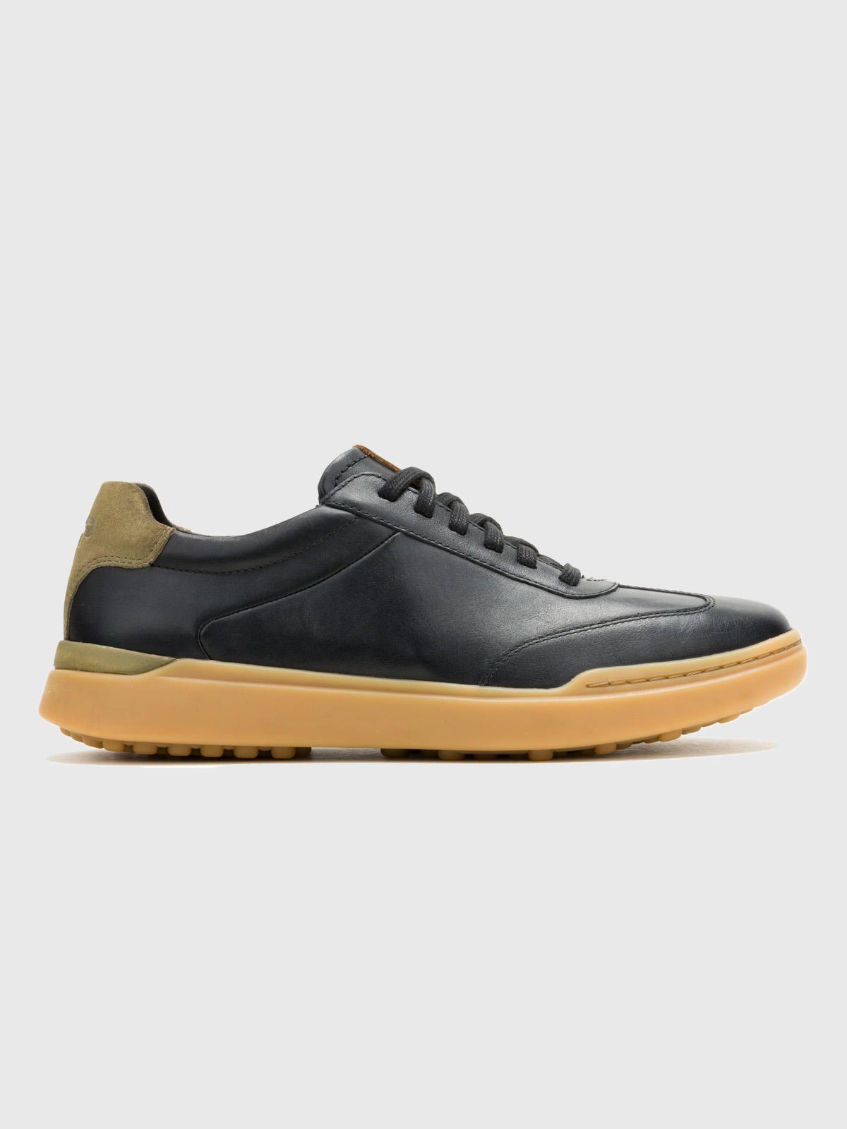 Zapatilla Cuero Hombre Wes Cap Toe Negra-1