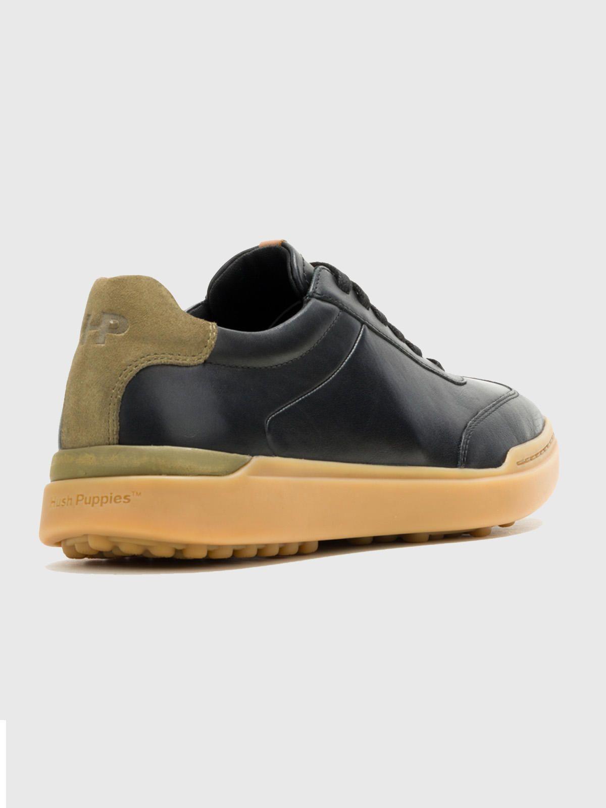 Zapatilla Cuero Hombre Wes Cap Toe Negra-3