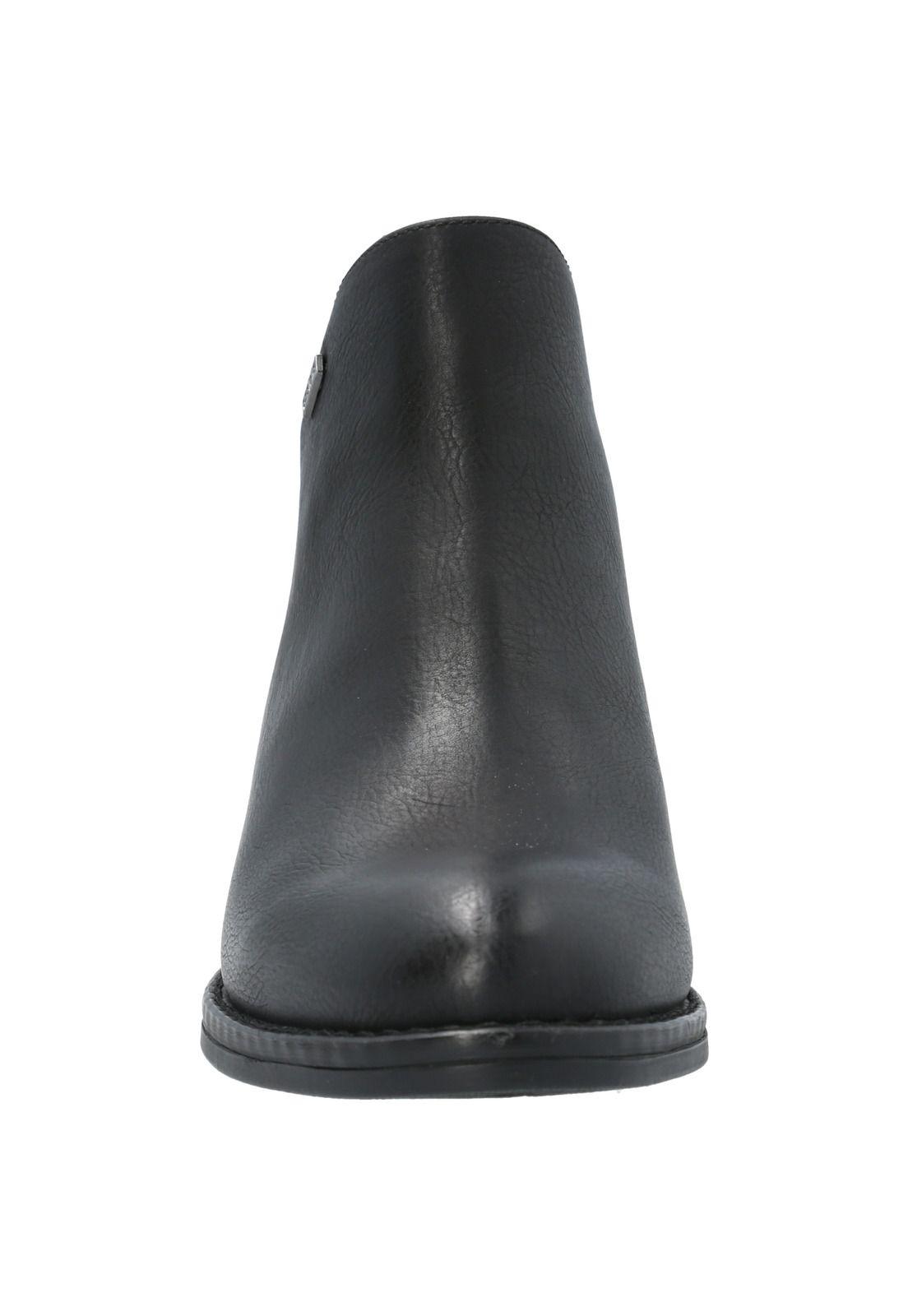 Botín Mujer Grisa Negro-1