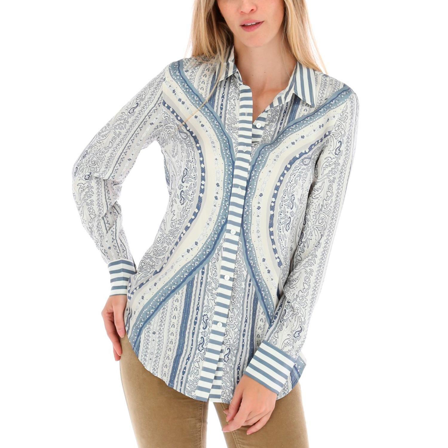 Blusa Paisley Rockford Azul-0