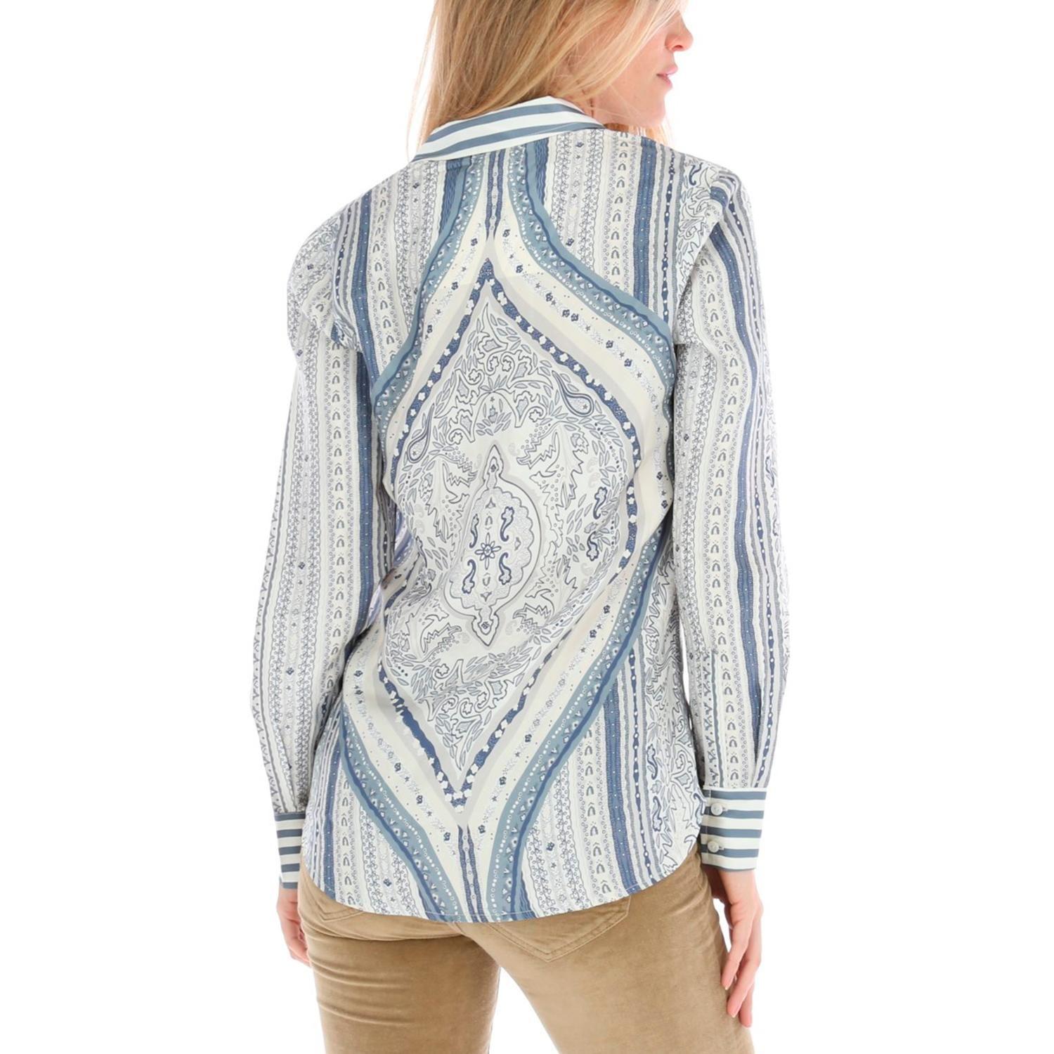 Blusa Paisley Rockford Azul-1