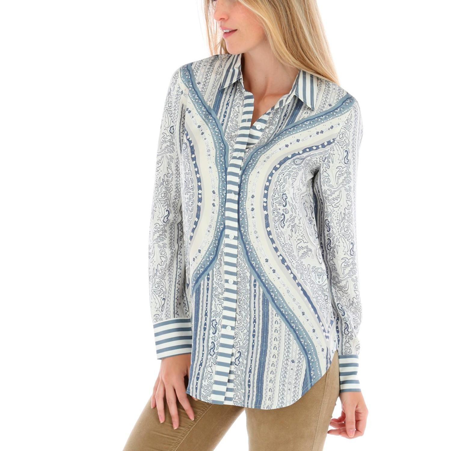 Blusa Paisley Rockford Azul-3