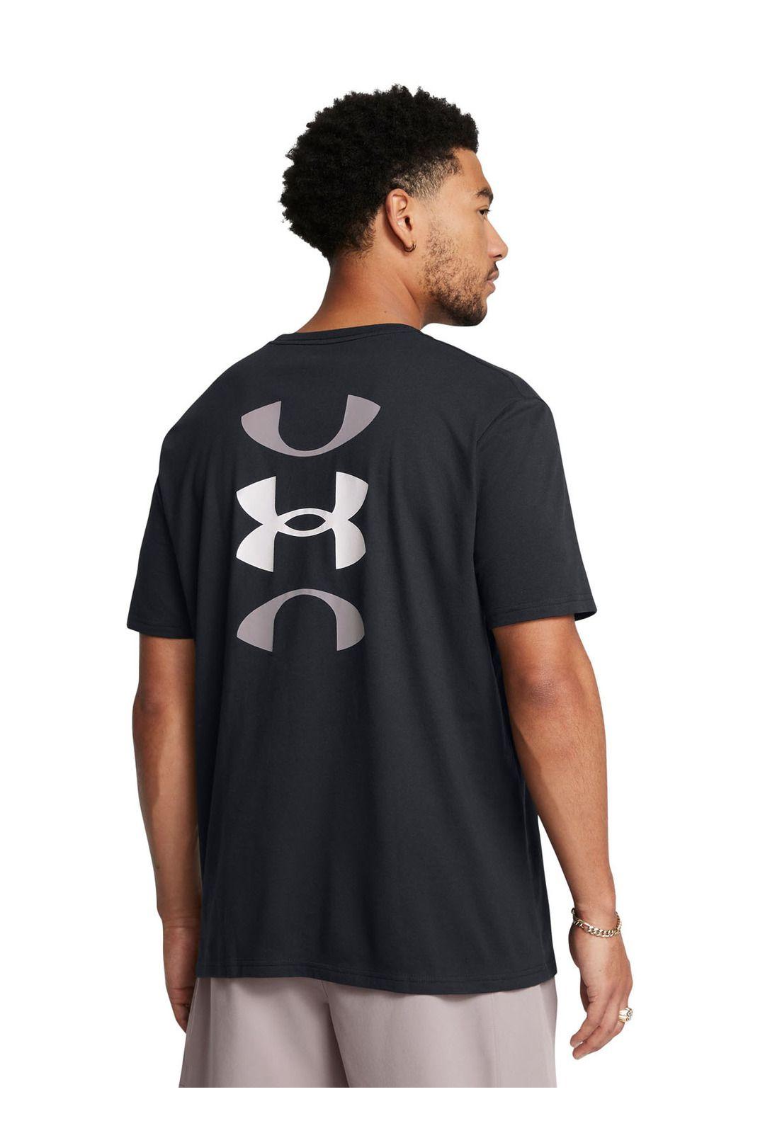 Polera manga corta basketball hombre Negro-4