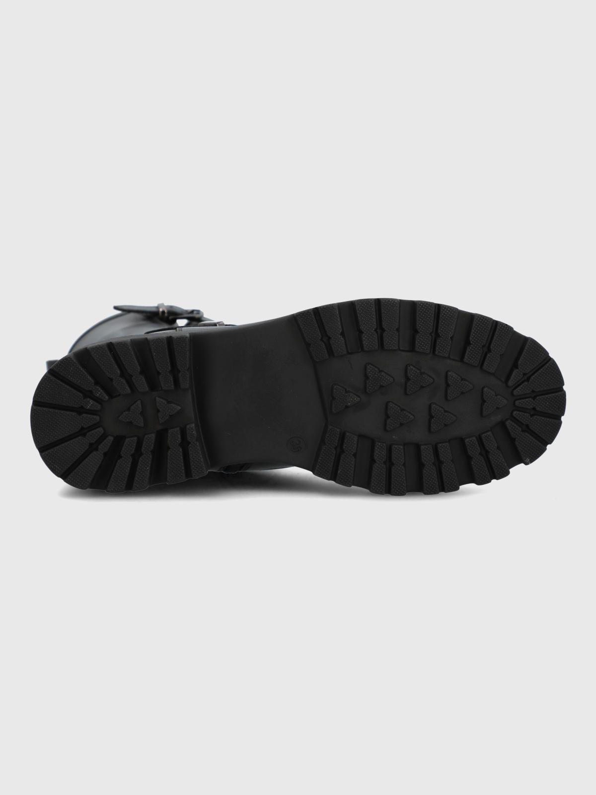 Botin Cuero Mujer Bunda Negro-7