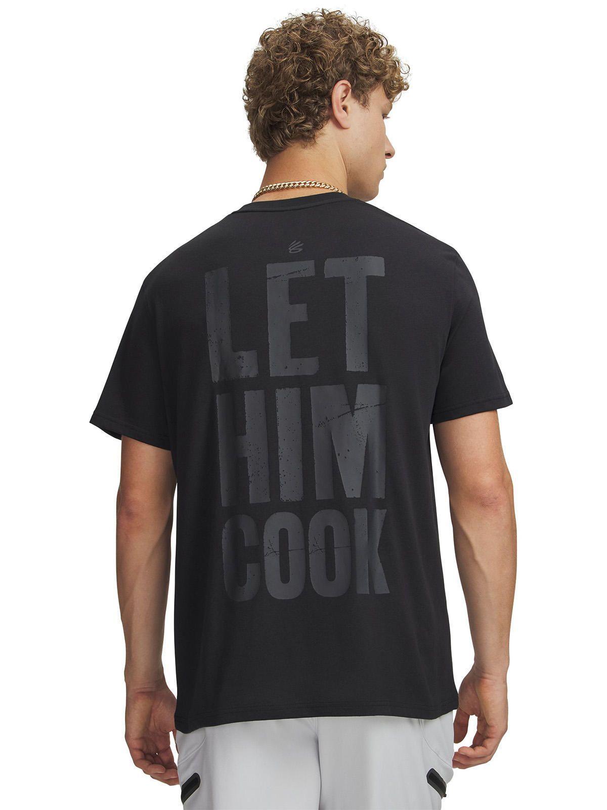 Polera M/C Hombre Curry Let Him Cook Polera Negra-1
