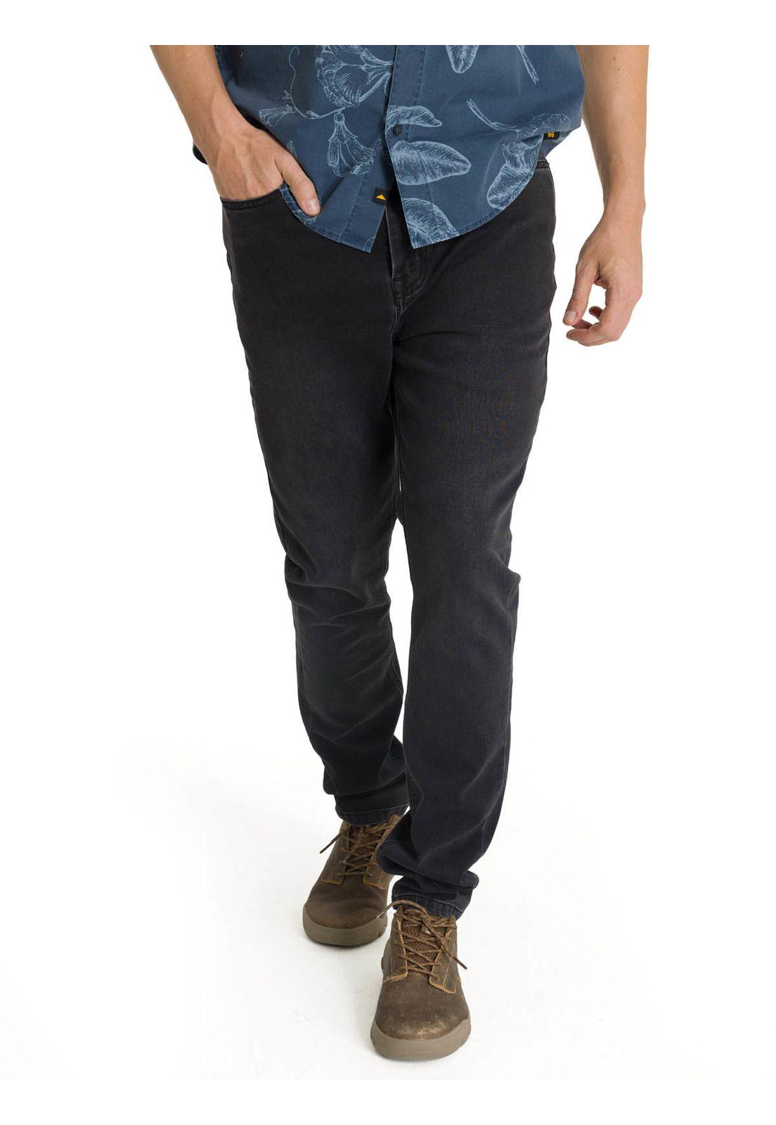 Jeans Stretch Hombre Skinny Negro-0