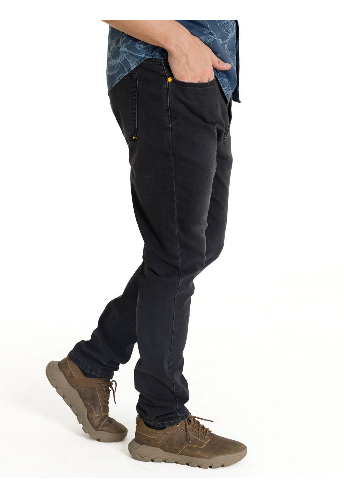 Jeans Stretch Hombre Skinny Negro-1