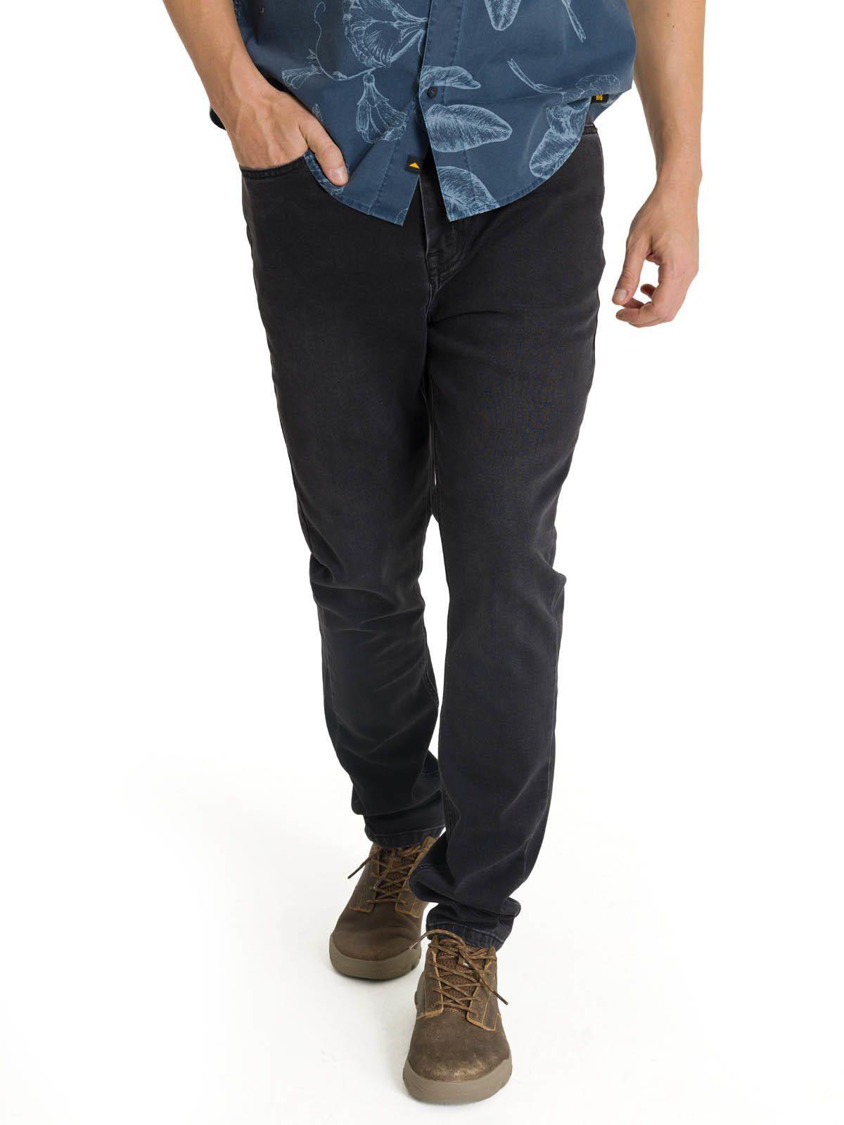 Jeans Stretch Hombre Skinny Negro-0