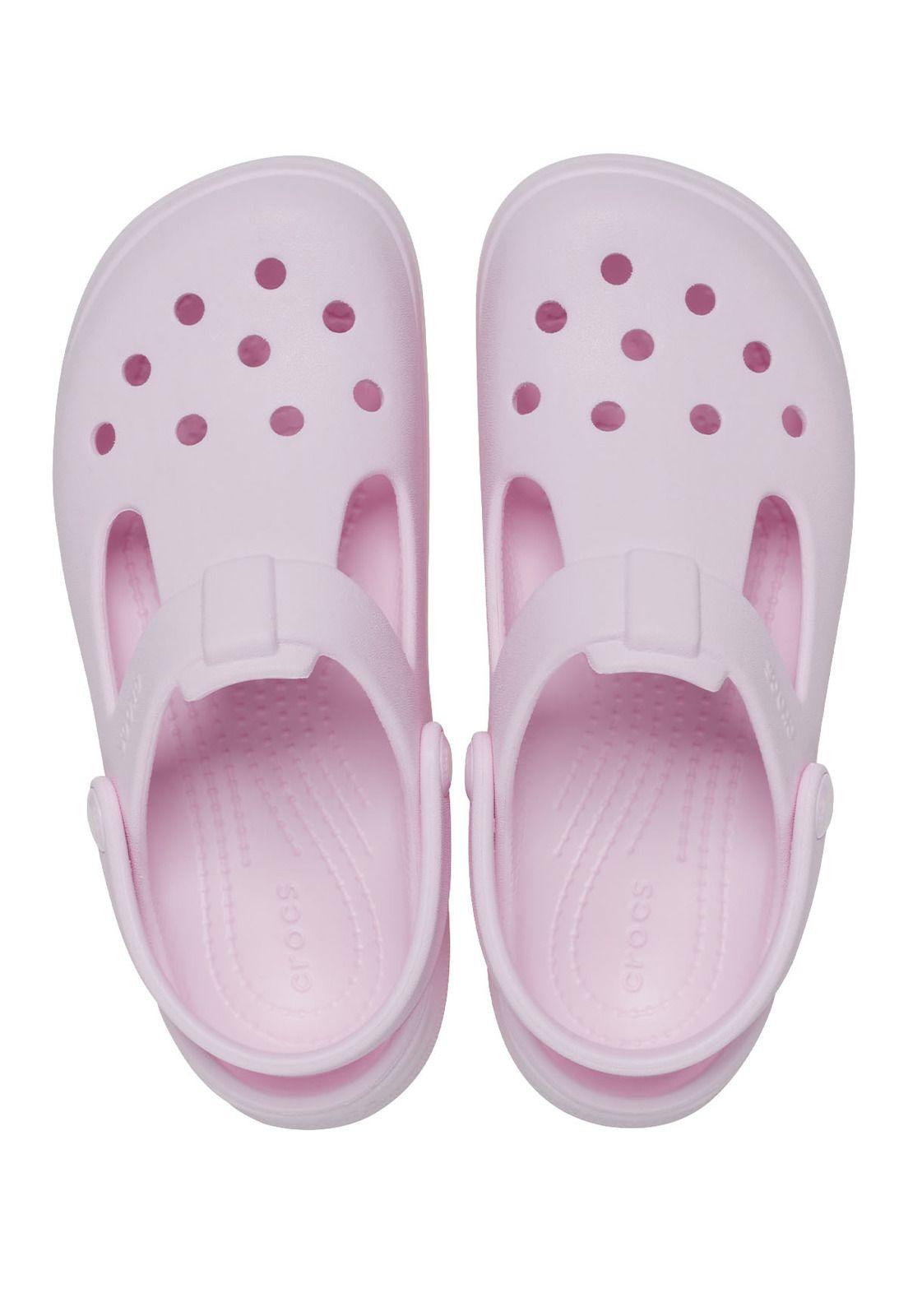 Zueco Crocs Niño Cls Mary Jane Clog K Rosado-4