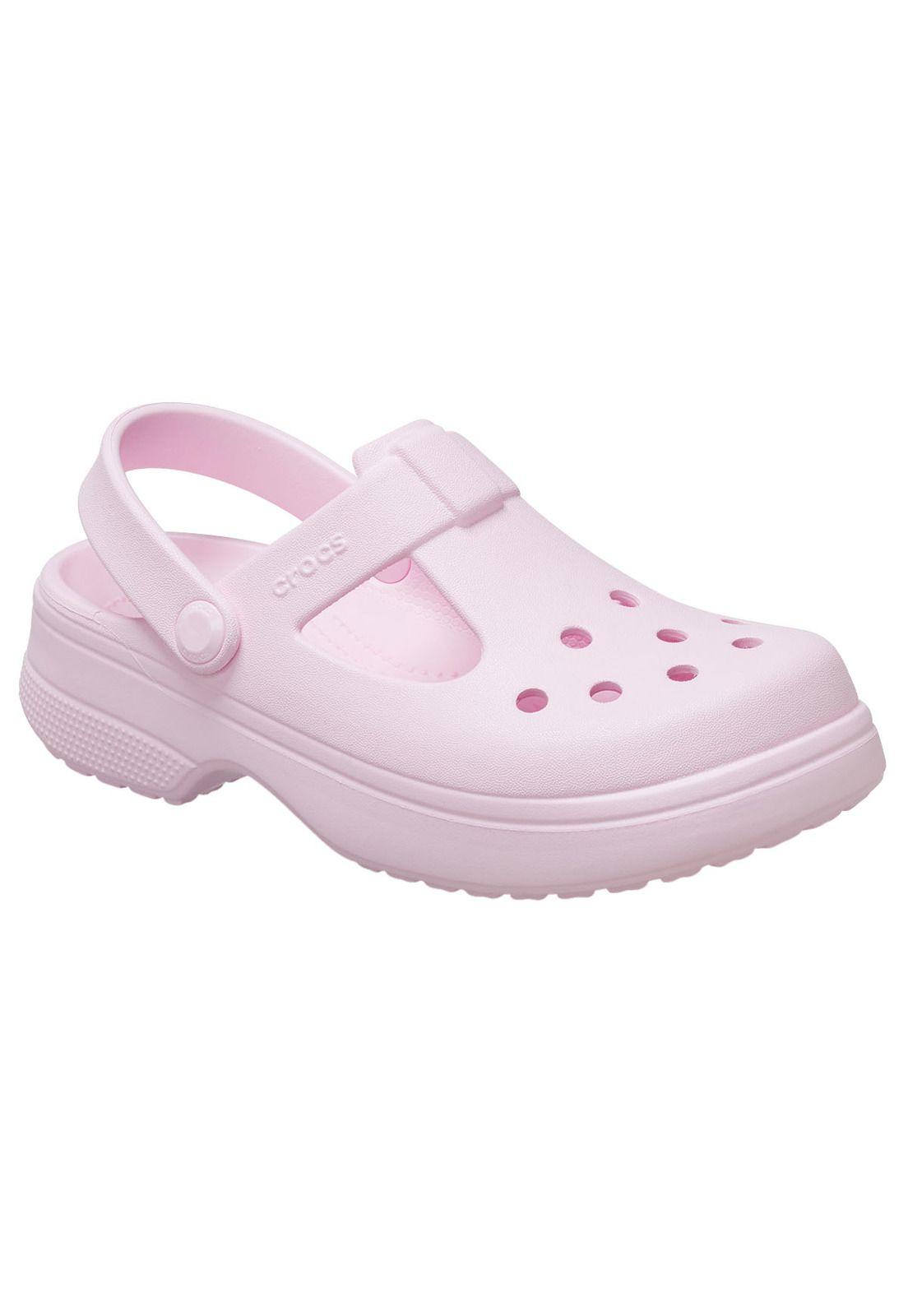 Zueco Crocs Niño Cls Mary Jane Clog K Rosado-6