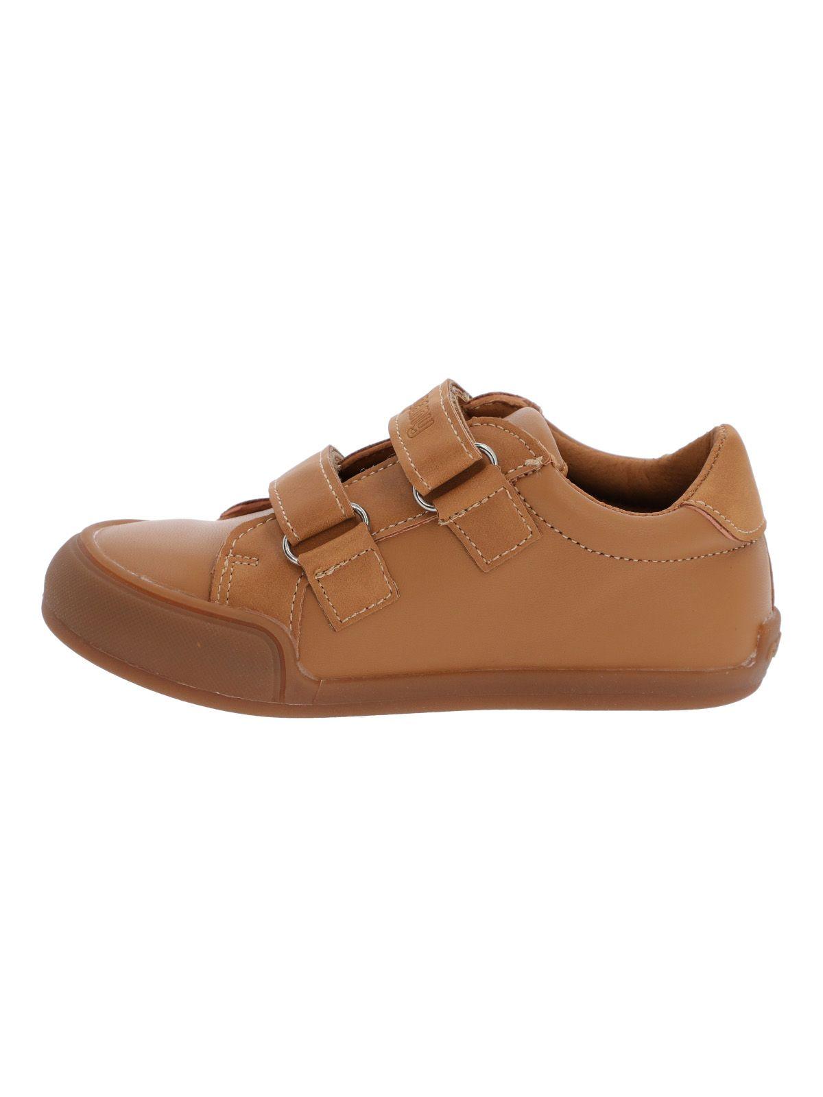 Zapatilla Cuero Ergonómica Nino Alaska Café-7