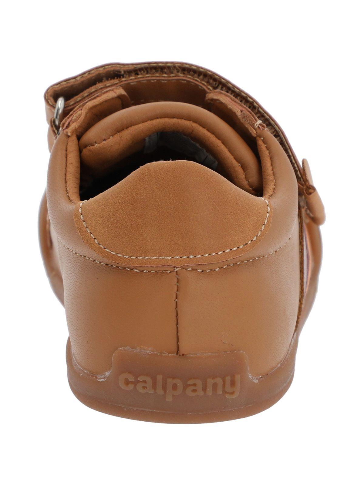 Zapatilla Cuero Ergonómica Nino Alaska Café-8