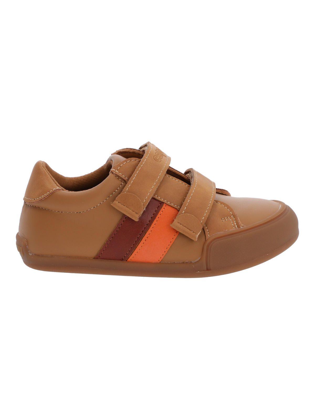 Zapatilla Cuero Ergonómica Nino Alaska Café-4