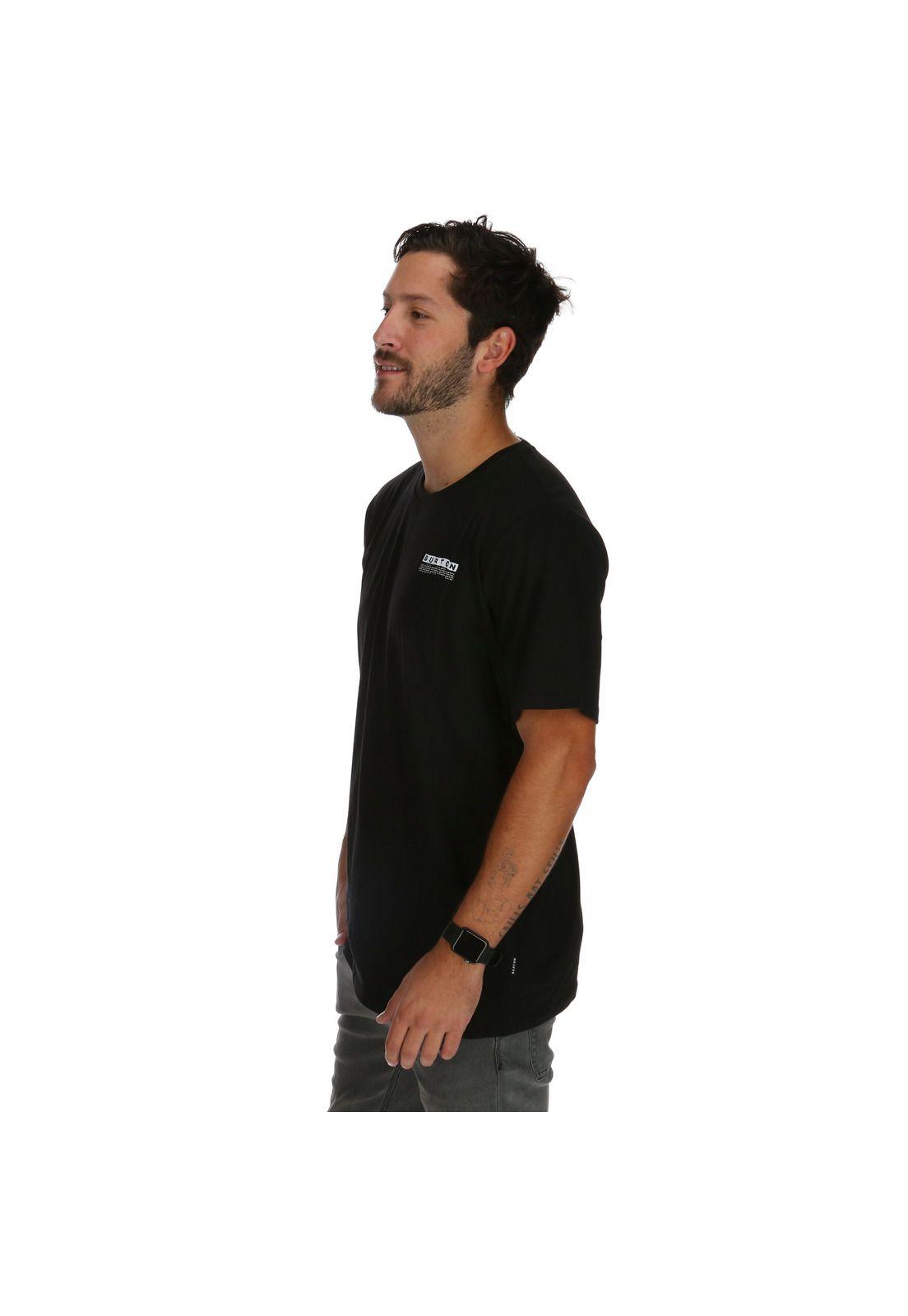 Polera M/C Levi Hombre Negro Burton-1