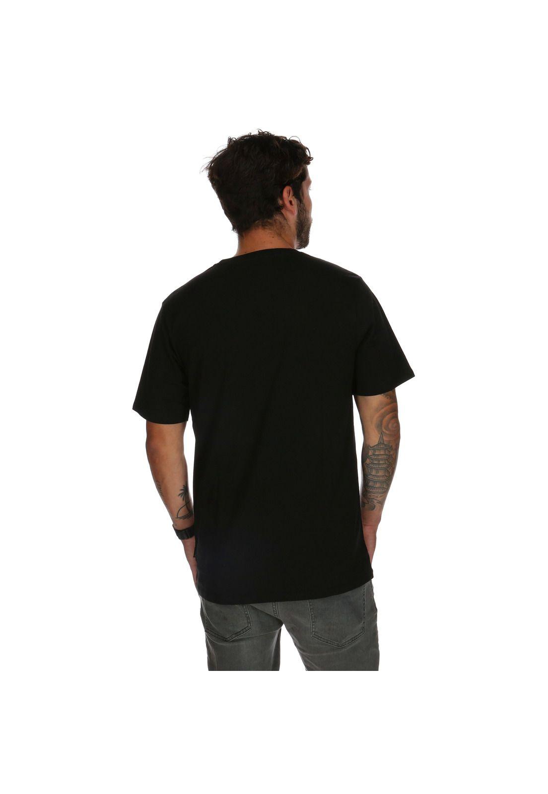 Polera M/C Levi Hombre Negro Burton-2