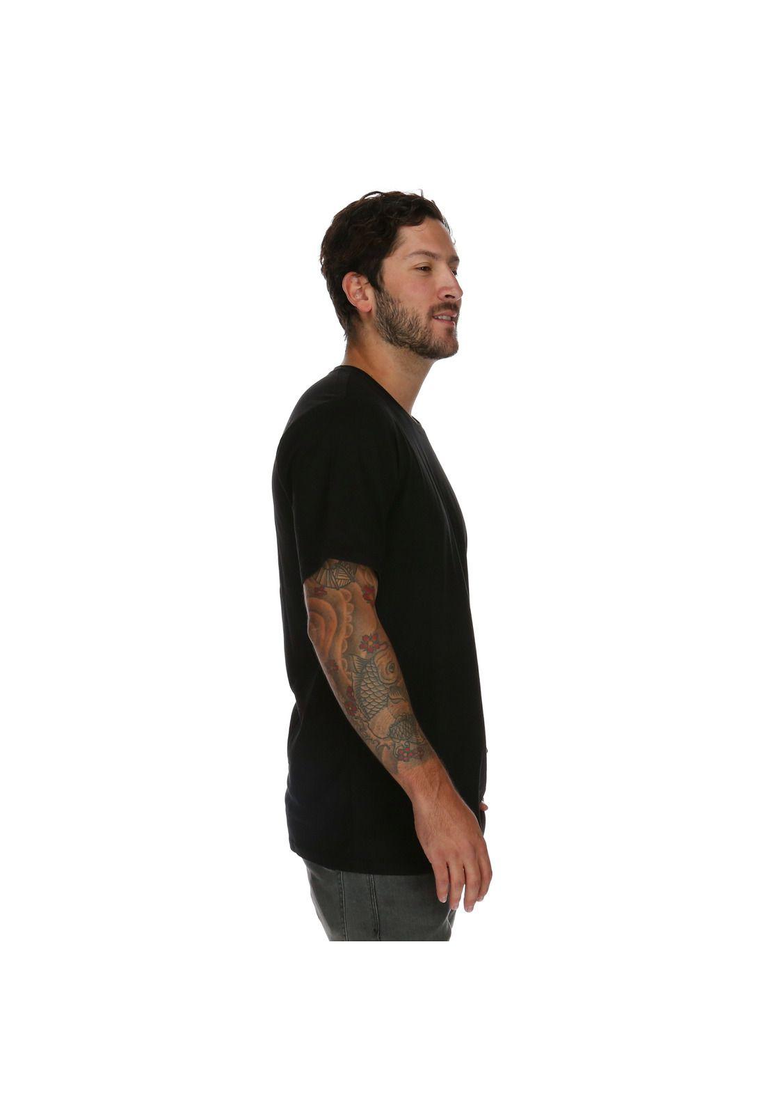 Polera M/C Levi Hombre Negro Burton-3