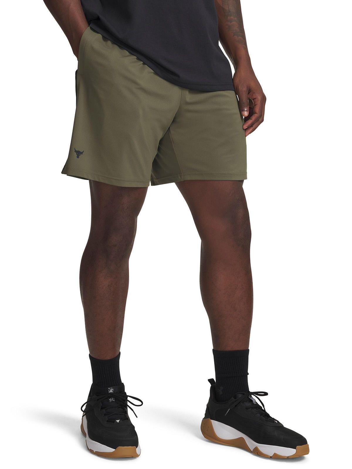 Short UA Project Rock Mesh Verde Hombre-0