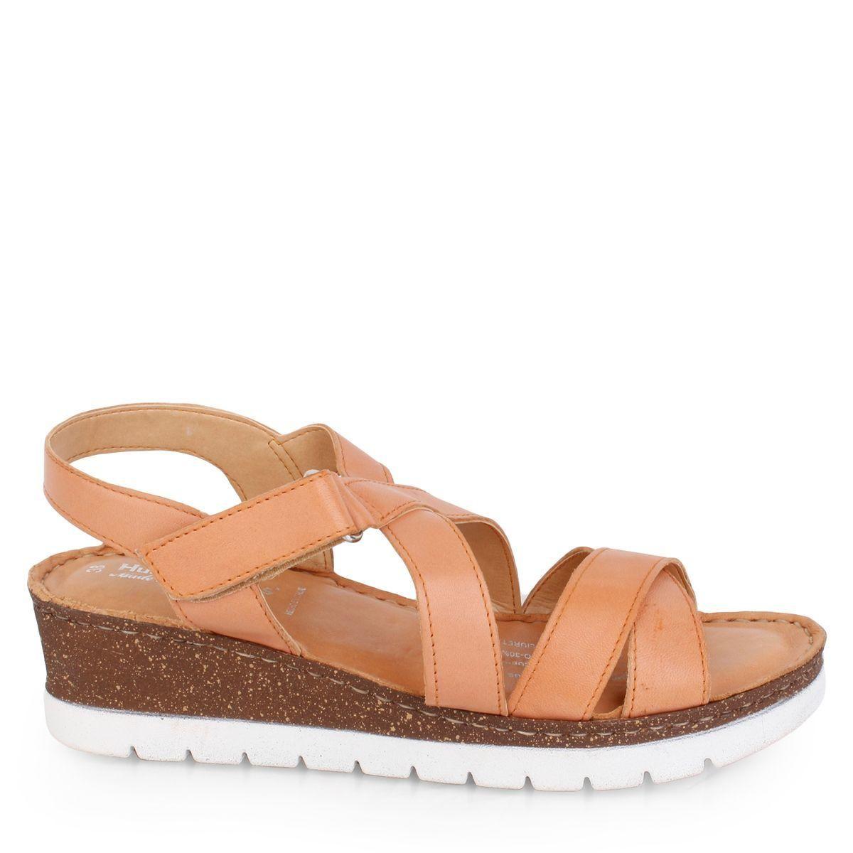 Sandalia Mujer Cuero Timbu Café-1