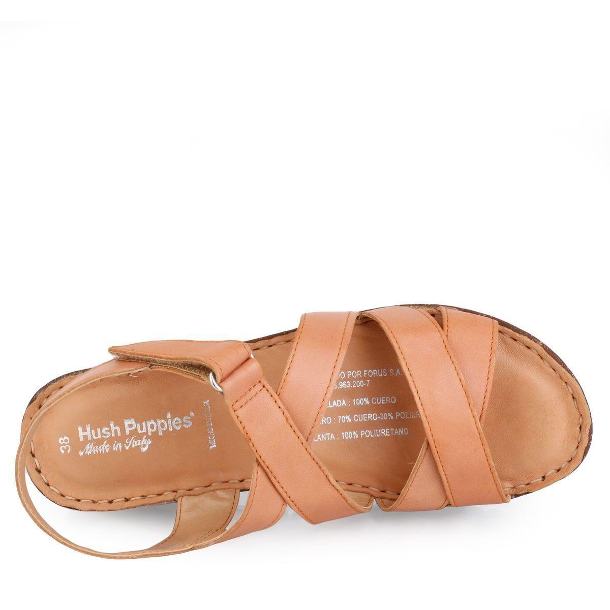 Sandalia Mujer Cuero Timbu Café-3