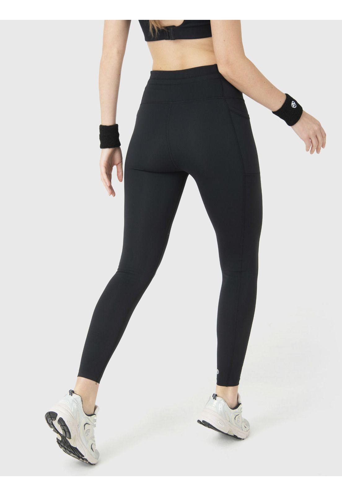 Calza Deportiva Mujer Drawcord Long Legg Negro-3