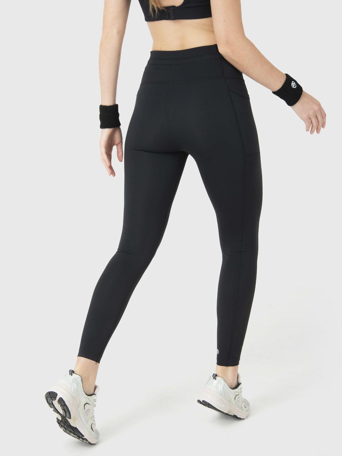 Calza Deportiva Mujer Drawcord Long Legg Negro-3