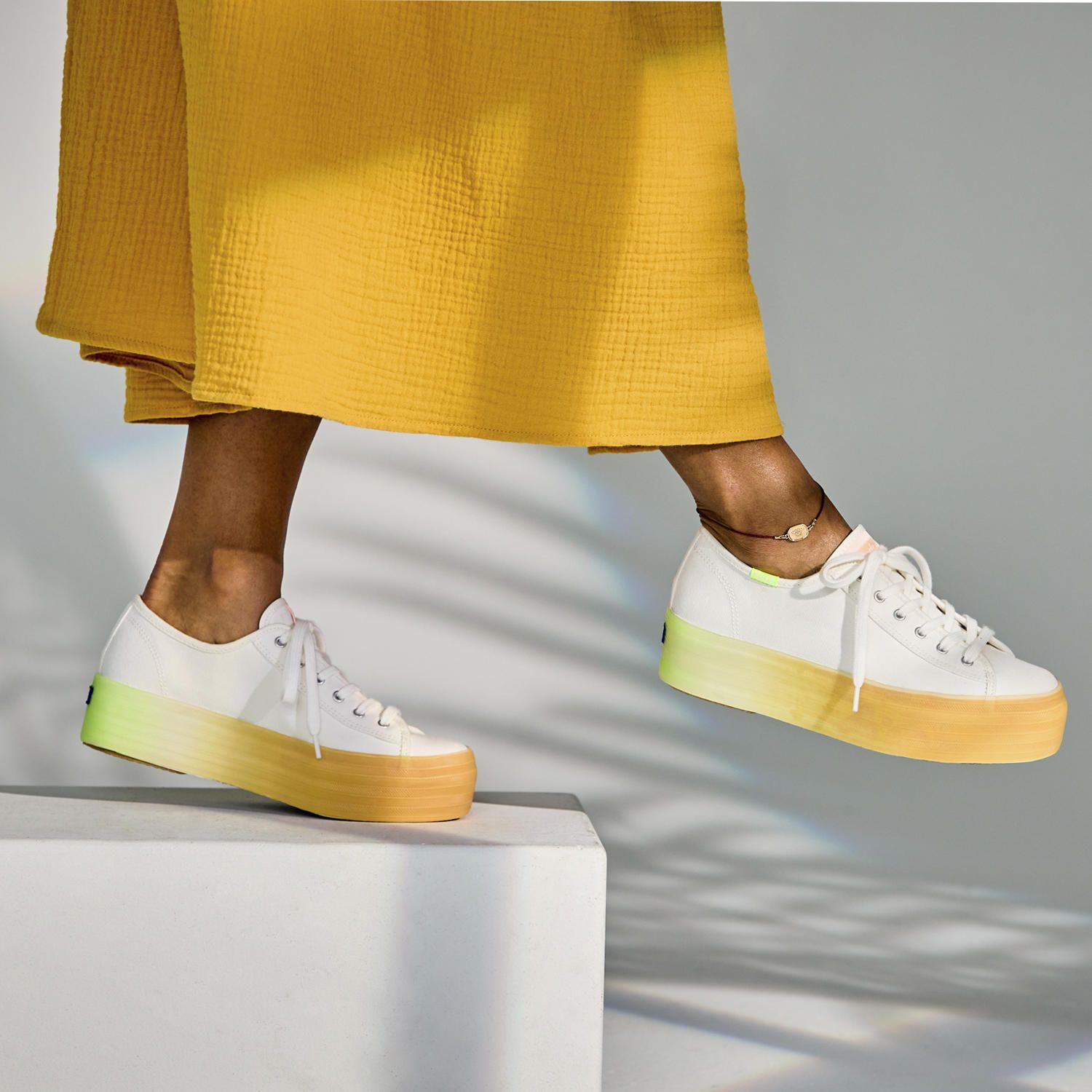 Zapatilla Mujer Triple Up Foxing Blanco-1