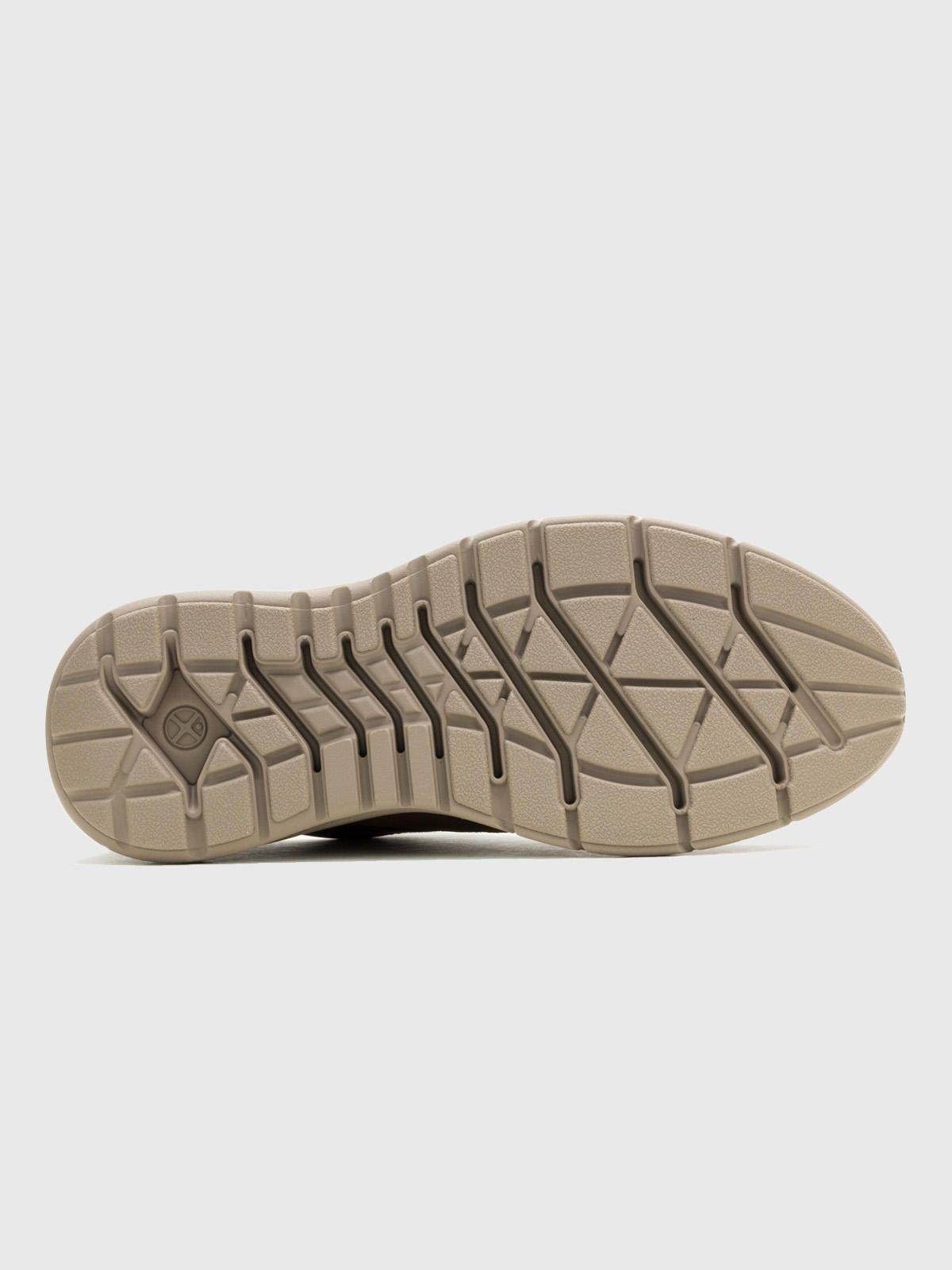 Zapatilla Cuero Hombre Laceup Café-6