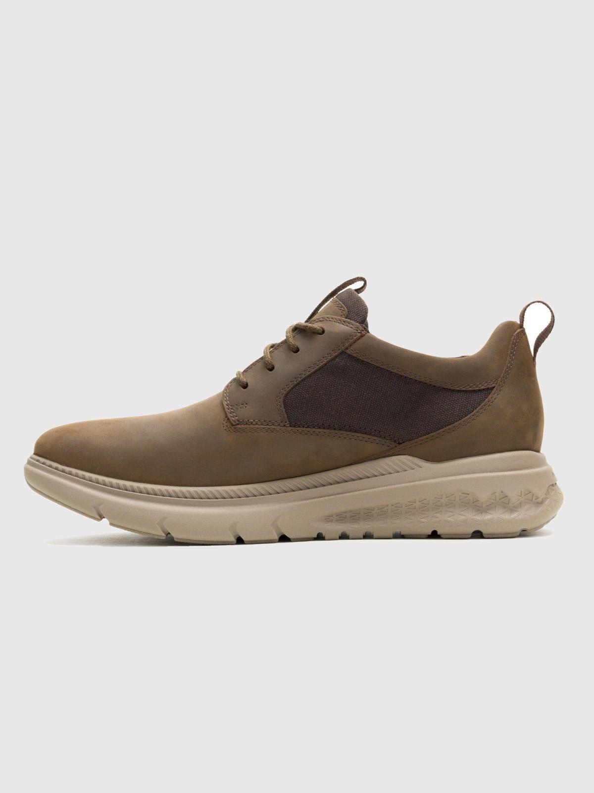 Zapatilla Cuero Hombre Laceup Café-4