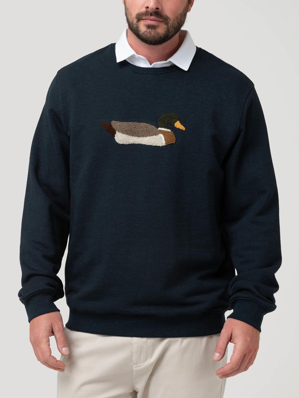 Polerón Algodón Pima Hombre Mallard Azul-4