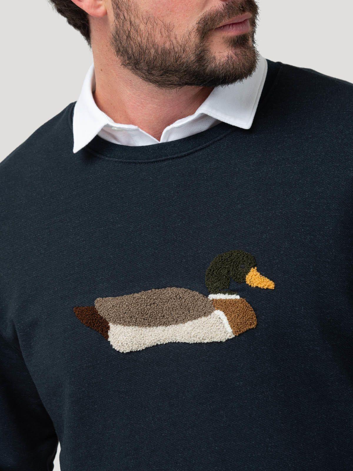 Polerón Algodón Pima Hombre Mallard Azul-6