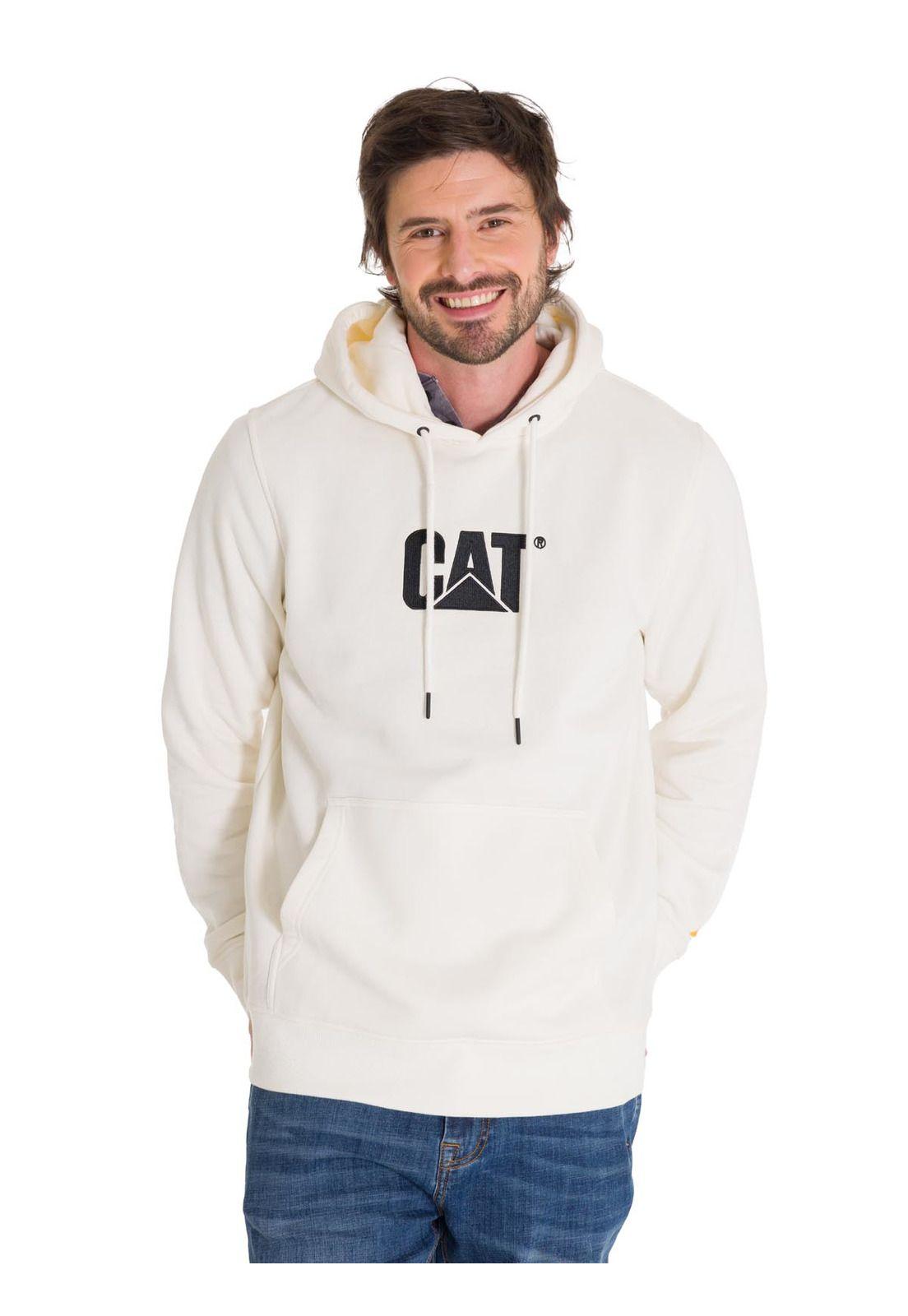 Polerón Fleece Logo Pullover Unisex Blanco-0