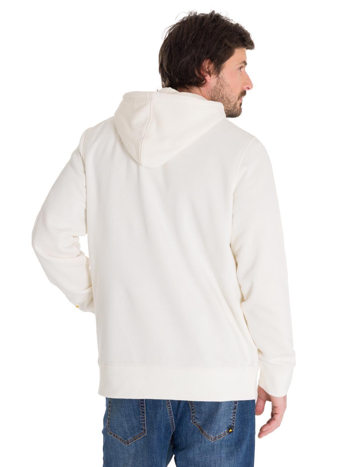 Polerón Fleece Logo Pullover Unisex Blanco-3