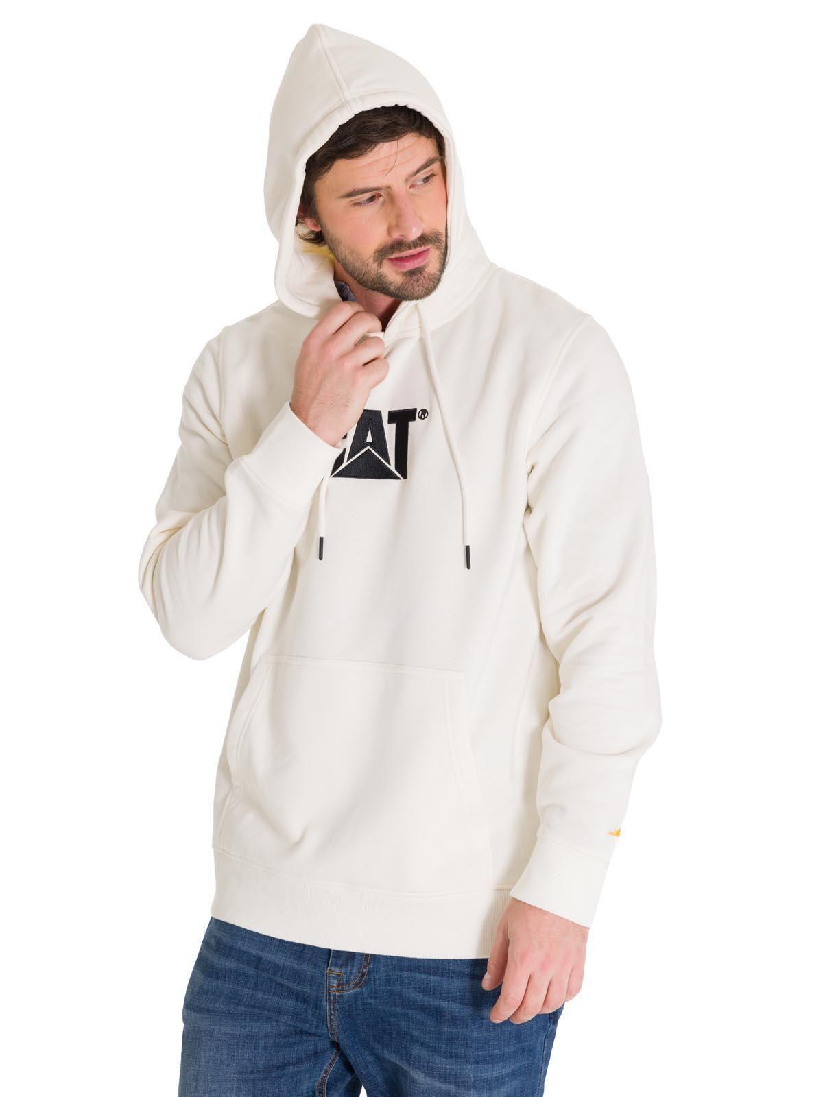 Polerón Fleece Logo Pullover Unisex Blanco-1