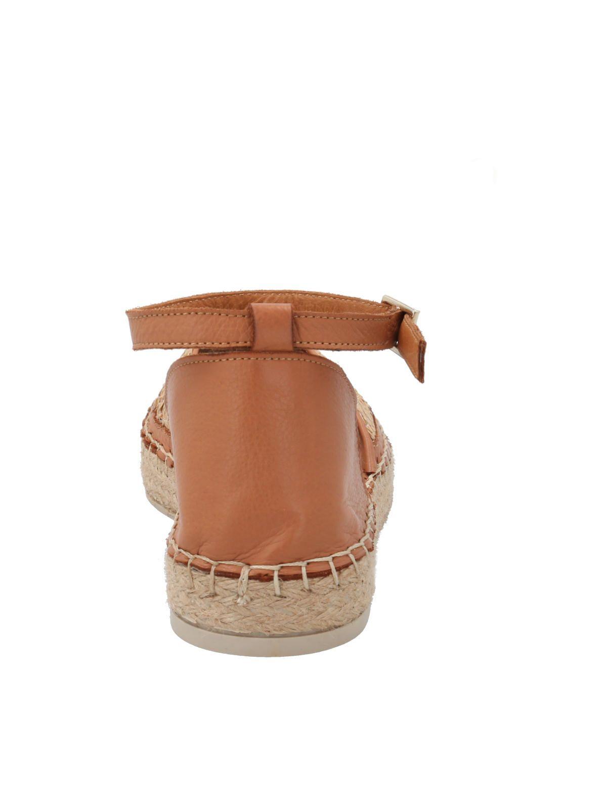 Alpargata Cuero Mujer Moscú Café-6