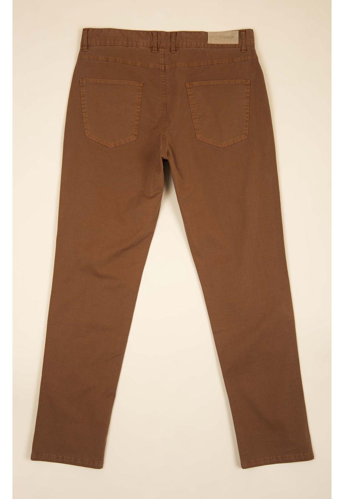 Pantalón Hombre Five Café-1