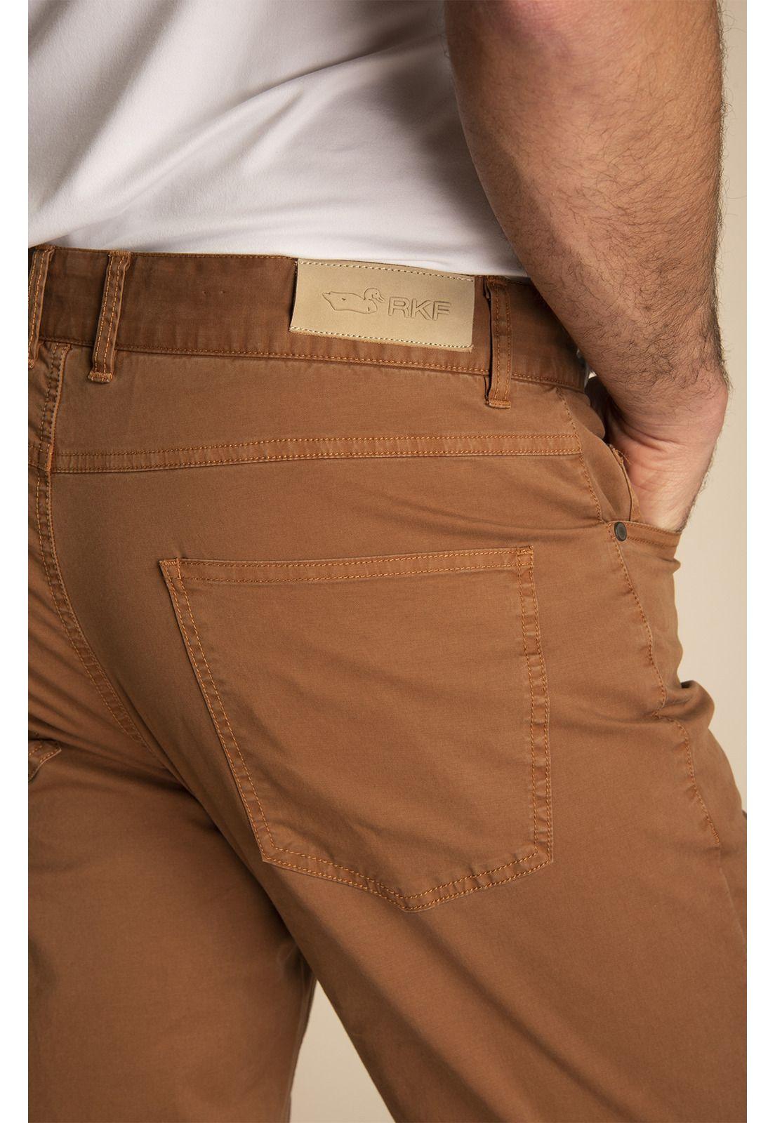 Pantalón Hombre Five Café-4