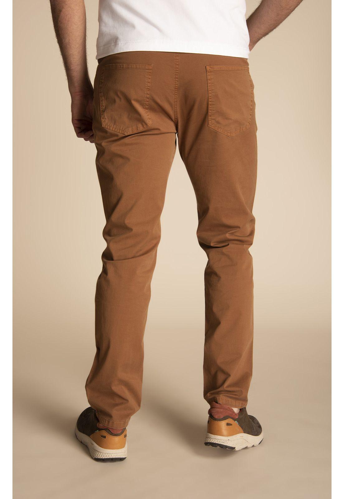 Pantalón Hombre Five Café-6