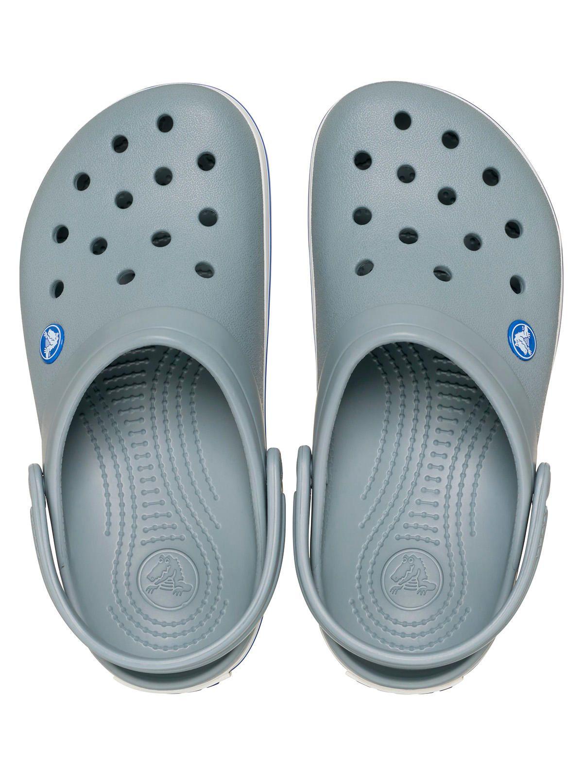 Zueco Unisex Crocband Gris-4