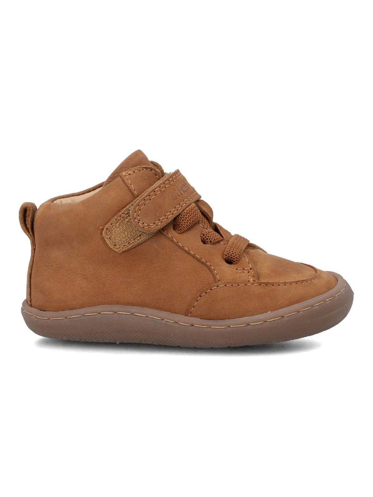 Botin Cuero Niño Marcos Café Claro-0