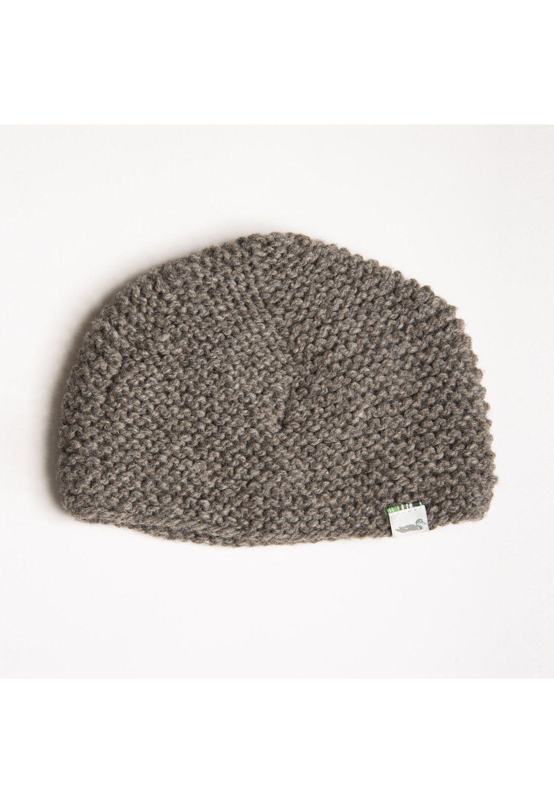 Gorro Lana Oveja Mujer Stick Beanie Café-1