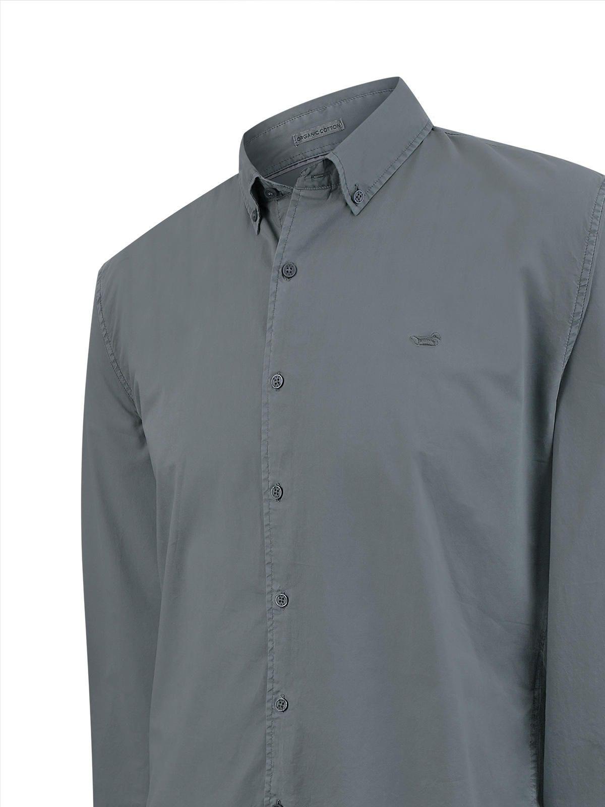 Camisa Algodón Orgánico Hombre Soft Gris-3