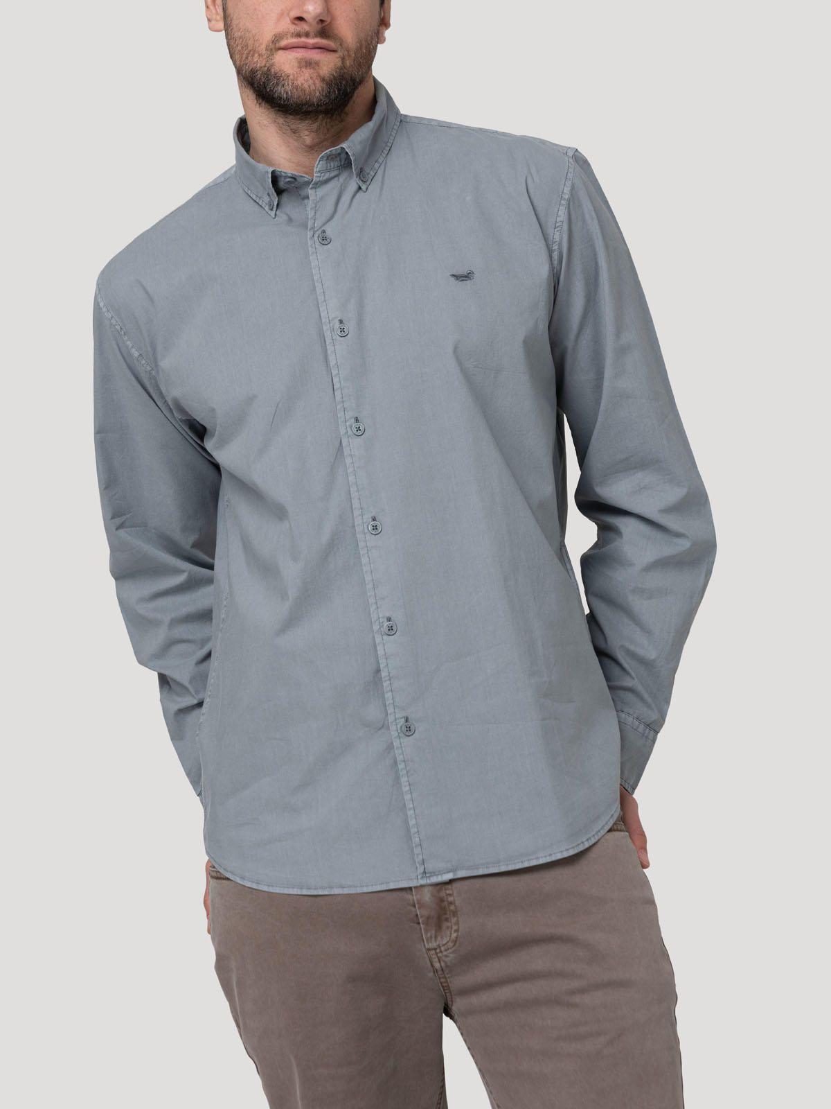 Camisa Algodón Orgánico Hombre Soft Gris-4