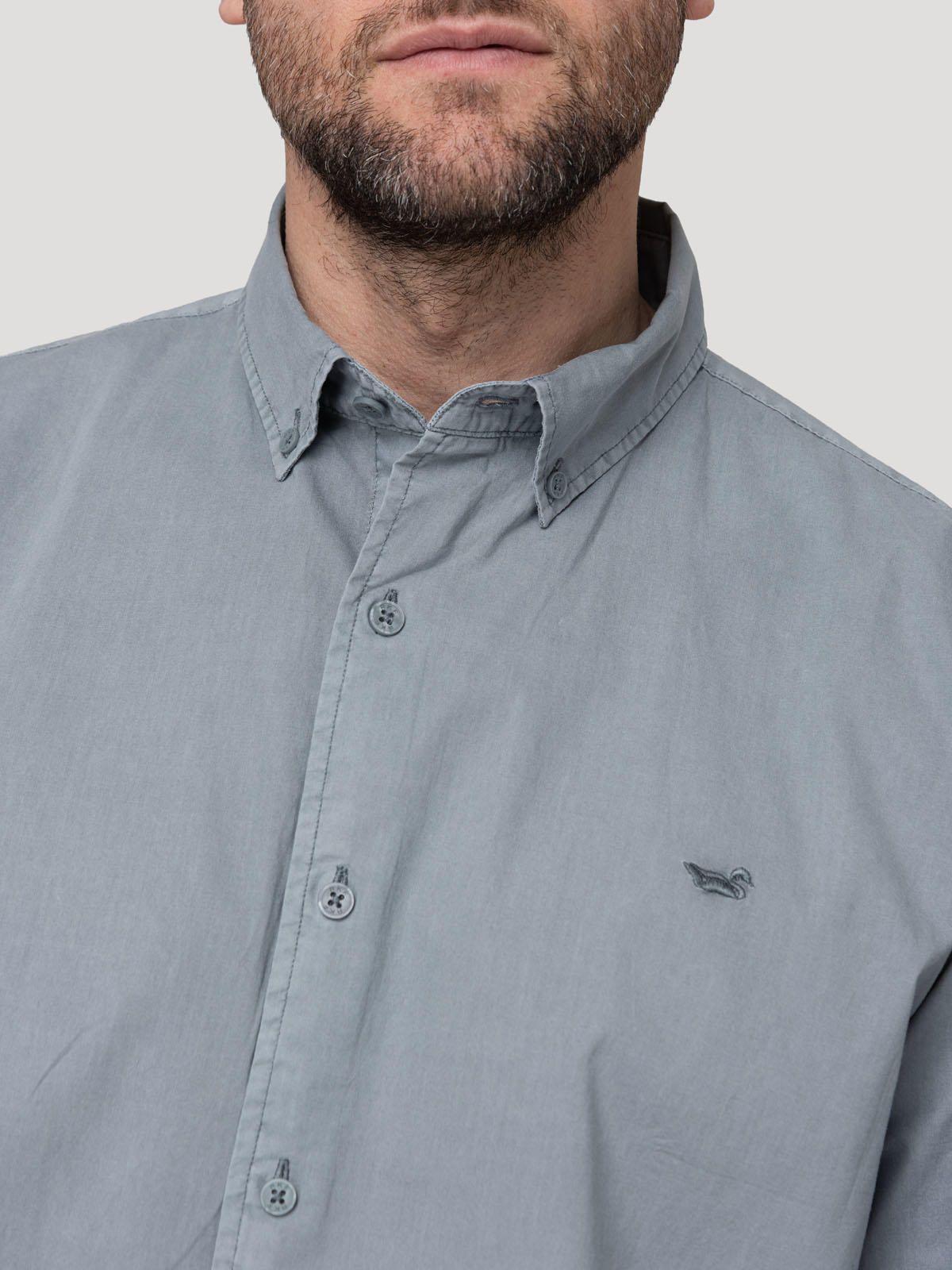 Camisa Algodón Orgánico Hombre Soft Gris-6