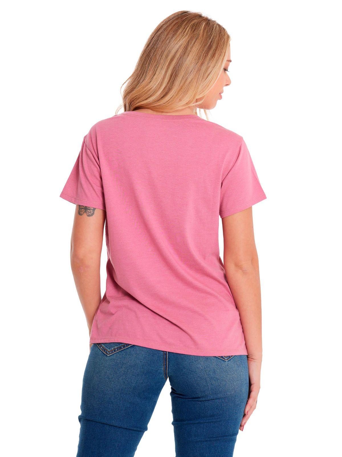 Polera Manga Corta Mujer Crew Graphic Tee 4 Rosado-3
