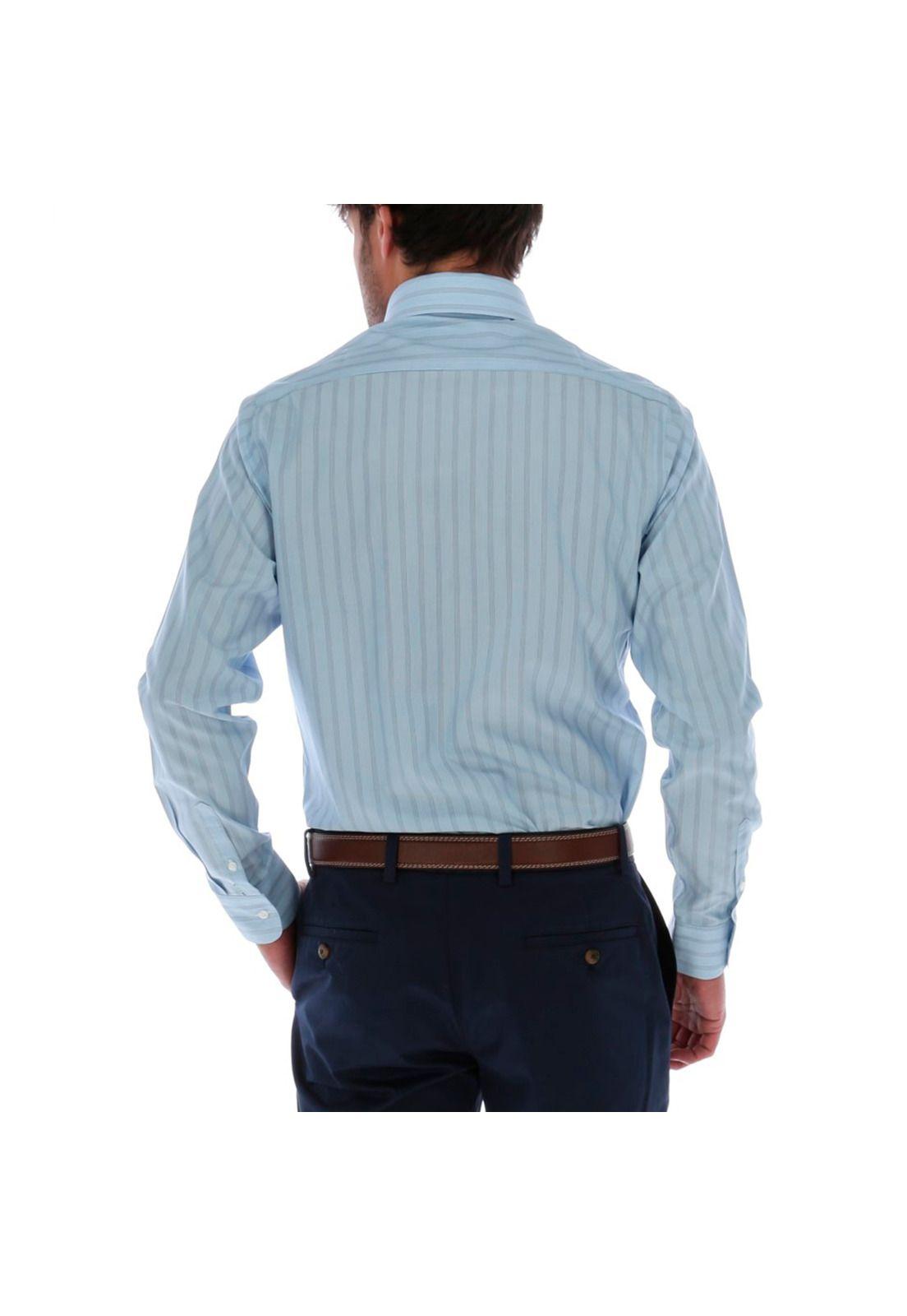 Camisa Algodón Libre de Arrugas Rockford Celeste Rockford-2